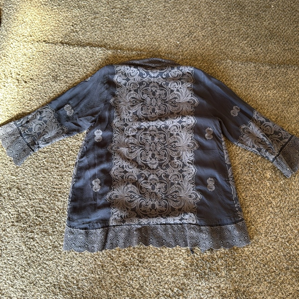Johnny Was Mikel Jacket Sanded Black Women’s Size S - Picture 4 of 8